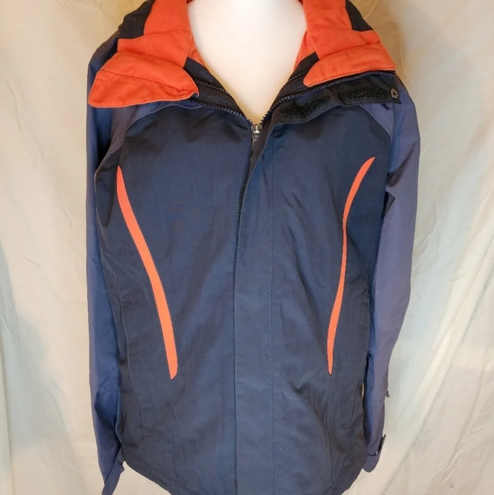 Noth Face 3 in 1 Ski Jacket women's M purple orange fleece - Picture 9 of 16
